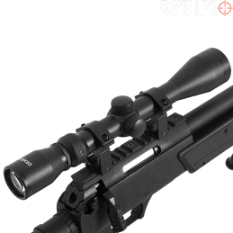 WELLPRO - Réplique sniper MB06D airsoft, pack complet