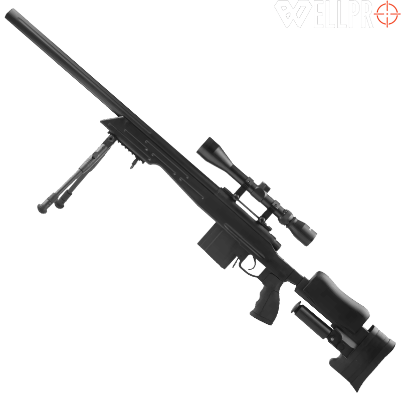 WELL - Réplique sniper MB4413D, Pack Complet, Spring Airsoft