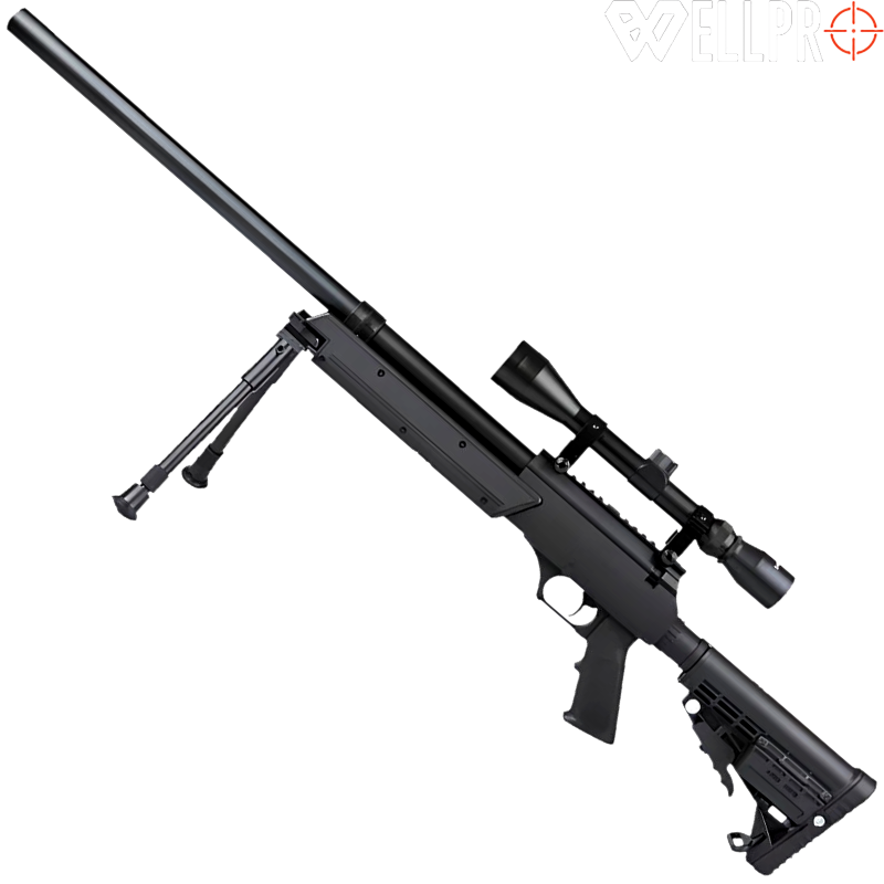 WELLPRO - Réplique Sniper MB13D Airsoft, Pack Complet