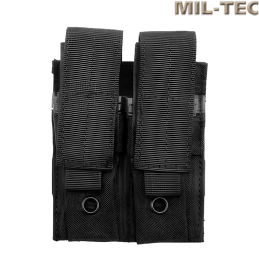 MIL-TEC - Poche double pour chargeur pistolet MOLLE, noir