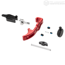 TTI AIRSOFT - Levier d'armement Extended avec sélecteur de tir, Rouge pour AAP01