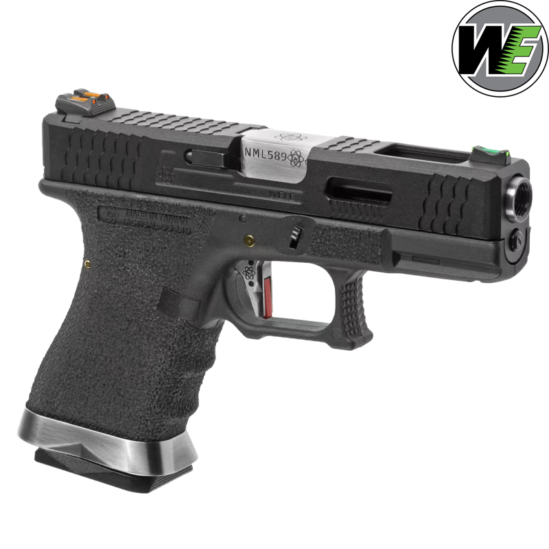 WE - Réplique G-FORCE G19, Gbb, Silver, Airsoft