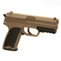 Cyma - Réplique de poing CM.125, USP Tan AEP Airsoft