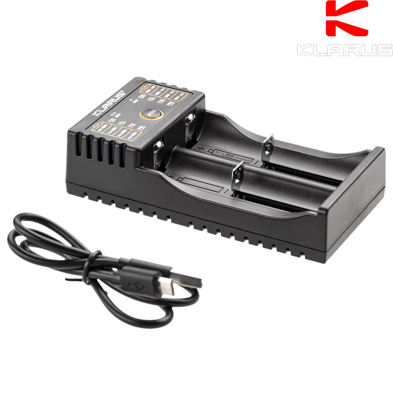 Klarus - Chargeur de batterie K2 Li-Ion, NiCd, NiMH, LiFe