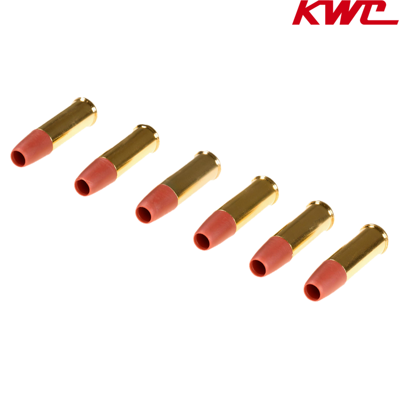 KWC - Lot de 6 Douilles pour Revolver Python MODEL 357 Co2