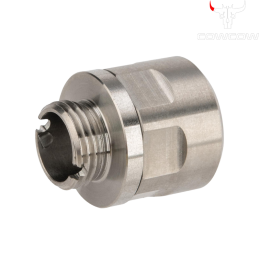 Cowcow - Adaptateur silencieux A01 pour GBB, chromé