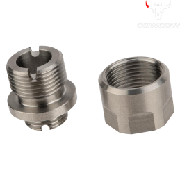 Cowcow - Adaptateur silencieux A01 pour GBB, chromé