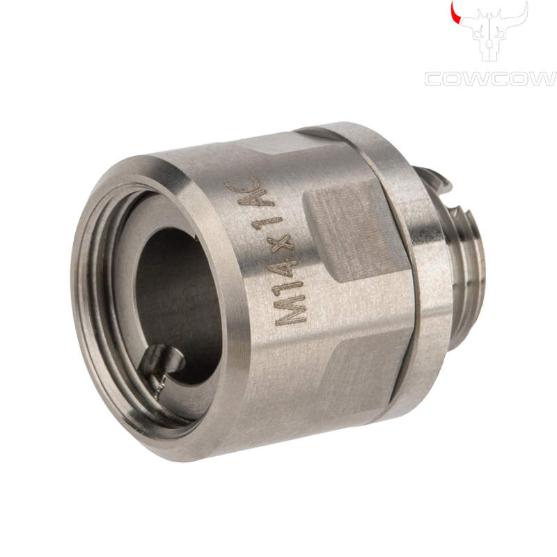 Cowcow - Adaptateur silencieux A01 pour GBB, chromé