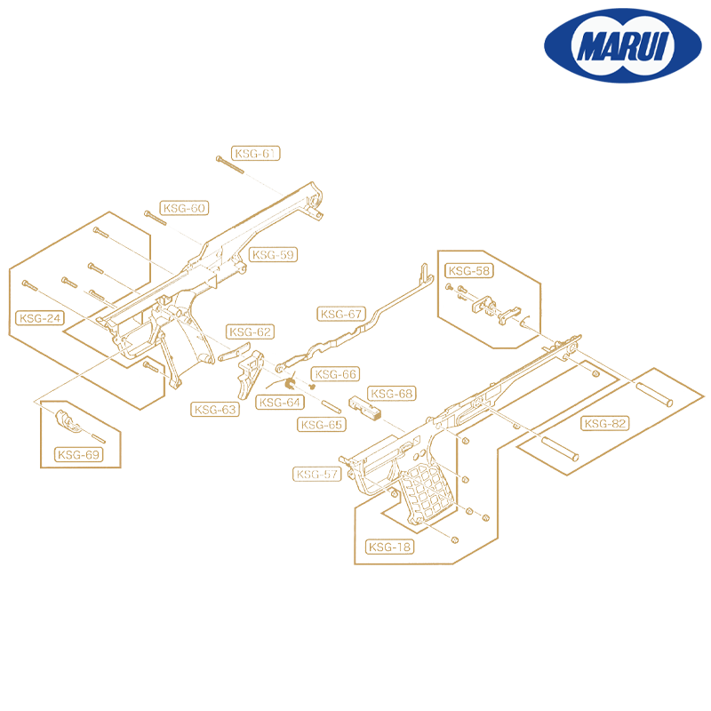 Tokyo Marui - Pièce d'origine KSG-82 (OEM) pour KSG