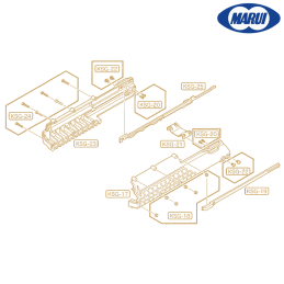 Tokyo Marui - Pièces d'origines KSG-25 et KSG-19 (OEM) pour KSG