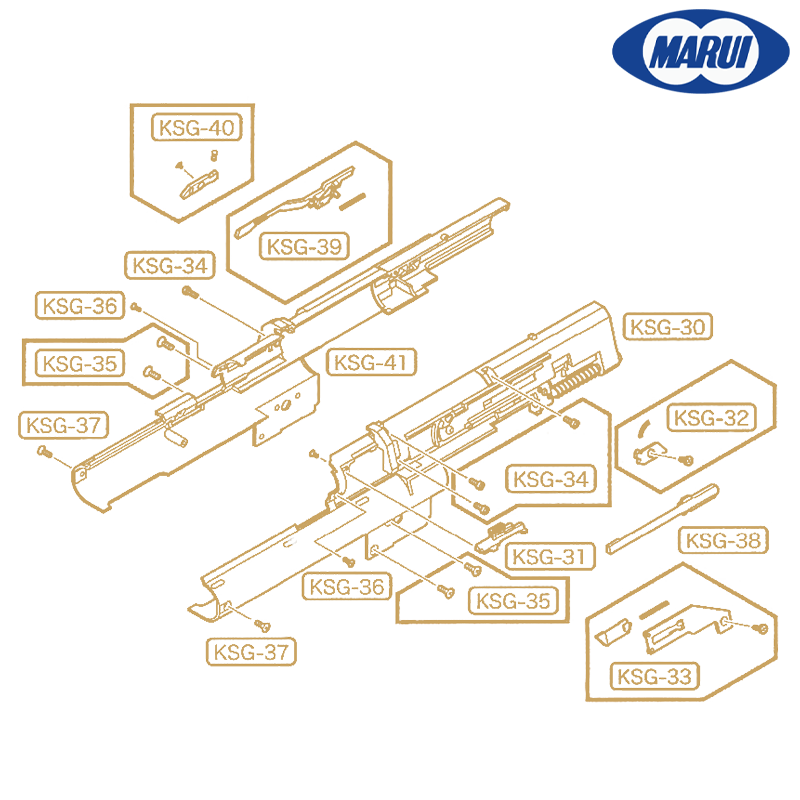 Tokyo Marui - Pièce d'origine KSG-38 (OEM) pour KSG