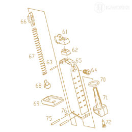 KJ Works - Magazine base plate (OEM) part n°69 pour KP-13