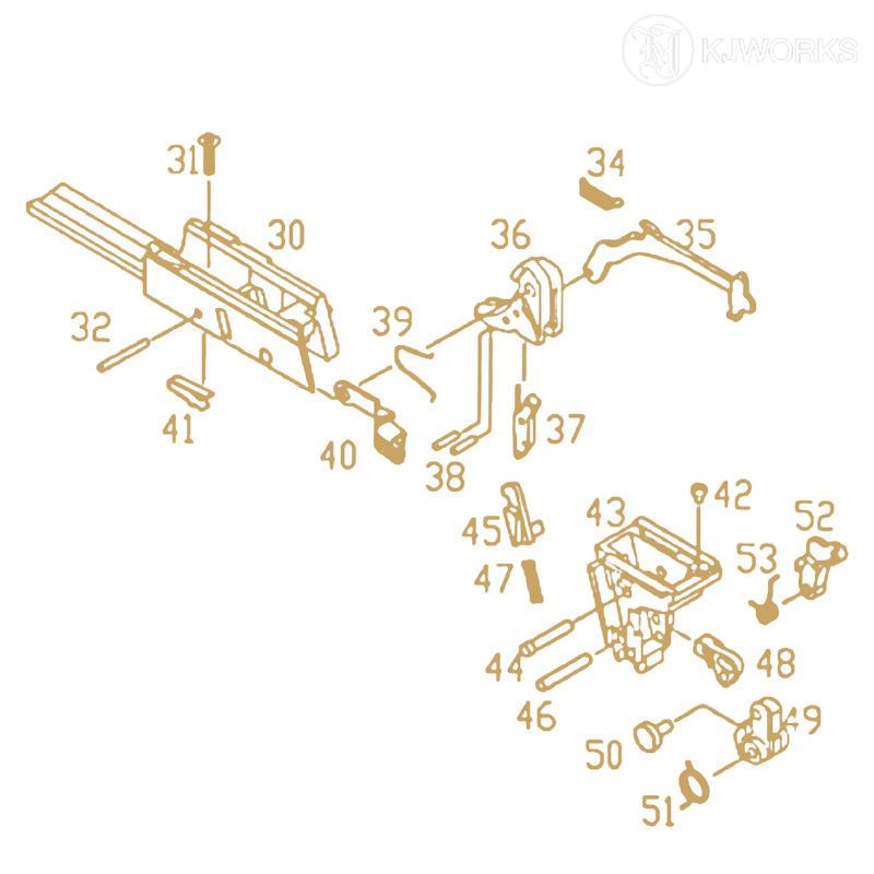 KJ Works - Slide stop spring (OEM) part n°39 pour KP-13