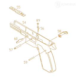 KJ Works - Lower frame (OEM) part n°59 pour KP-13