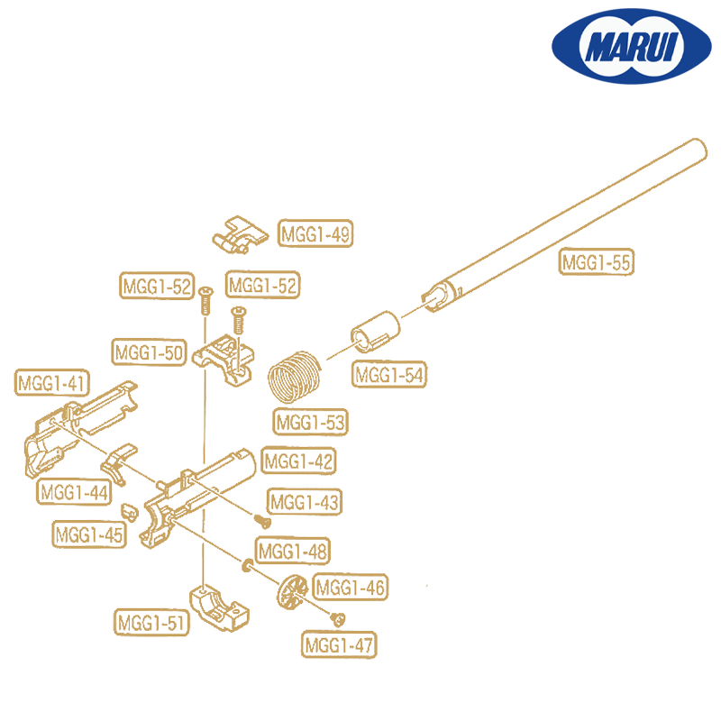 Tokyo Marui - Chamber front part A MGG1-49 (OEM) pour MP7 GBBR