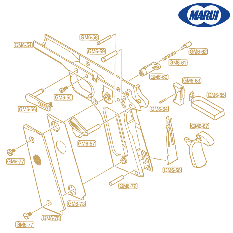 Tokyo Marui - Sear pin GM6-59 pour (OEM) 1911 MARK IV S70