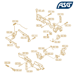 ASG -Hammer sear SC-45 (OEM) pour MK23 STTI, ASG