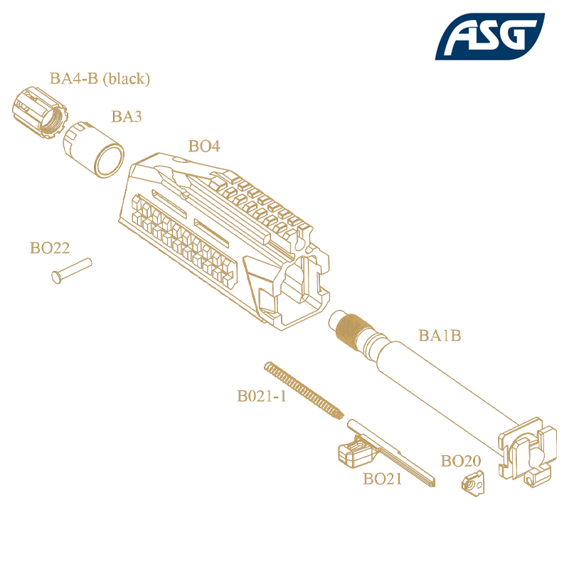 ASG - Charging handle spring B021-1 (OEM) pour Scorpion EVO 3 A1