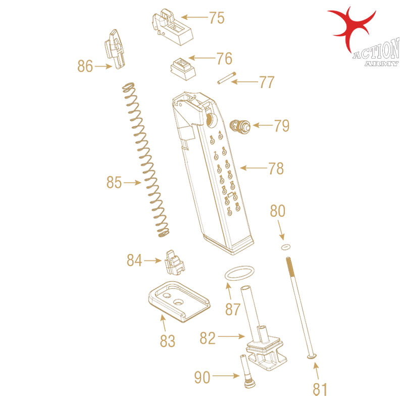 Action Army - Output valve, AAP-79, pour AAP-01