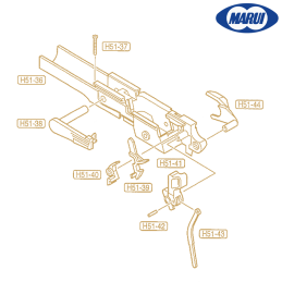 Tokyo Marui - Hammer strut H51-43 (OEM) pour Hi-capa 5.1, 4.3, Gold Match, D.O.R