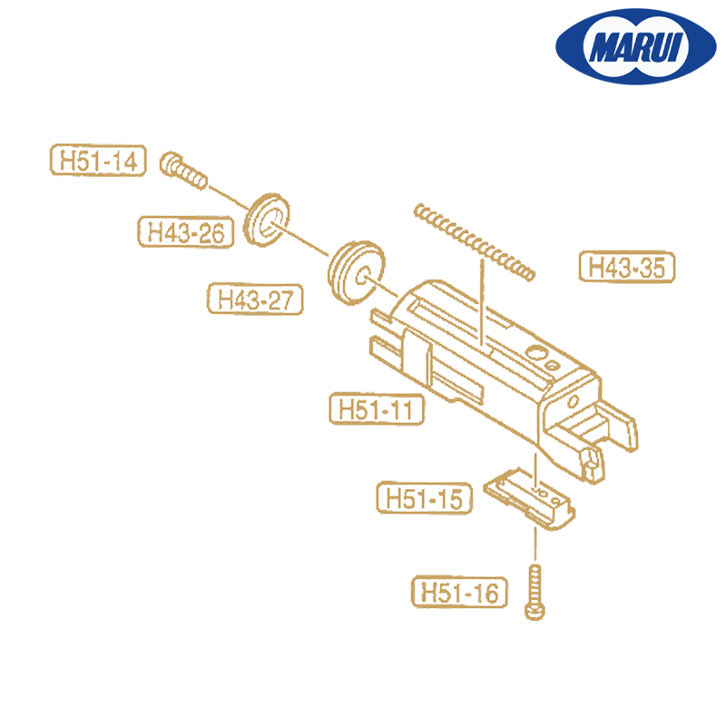 Tokyo Marui - Piston head ring H43-26 (OEM) pour Hi-capa 5.1, 4.3