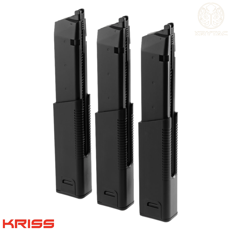 Krytac - Pack de 3 chargeurs 60 billes Kriss™ Vector GBB Krytac - Pack de 3 chargeurs 60 billes Kriss™ Vector GBB
