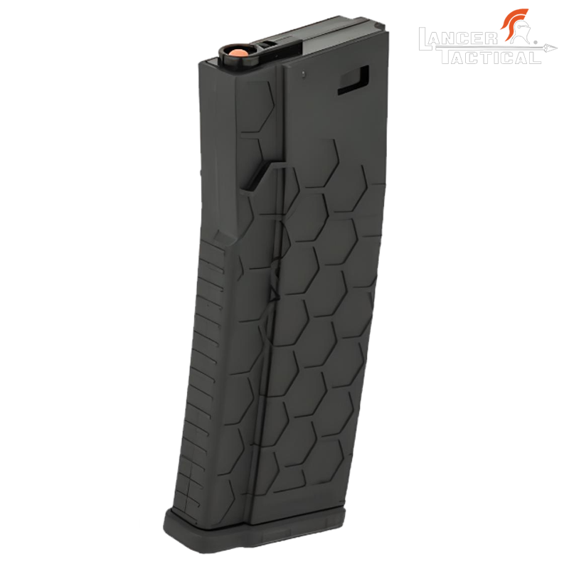 Lancer Tactical - Chargeur mid-cap HEXMAG 120 Billes pour M4, Noir Lancer Tactical - Chargeur mid-cap HEXMAG 120 Billes pour M4, Noir