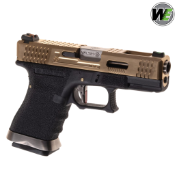 WE - Réplique G-FORCE 19 GBB, Green Gas, Blowback, Gold