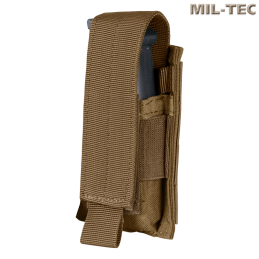 Mil-Tec - Poche simple pour pistolet MOLLE/PALS, Dark Coyote