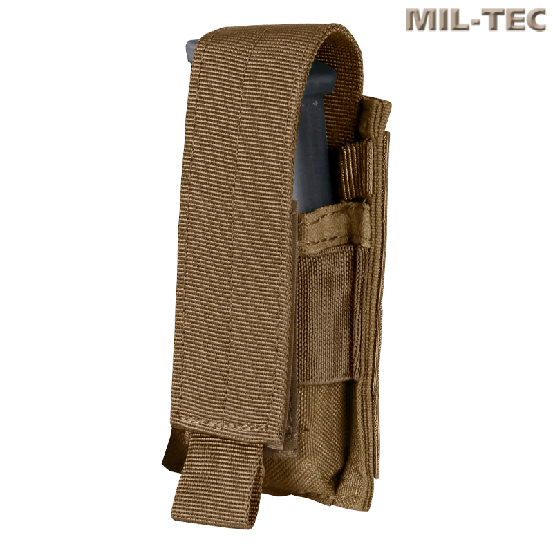 Mil-Tec - Poche simple pour pistolet MOLLE/PALS, Dark Coyote Mil-Tec - Poche simple pour pistolet MOLLE/PALS, Dark Coyote