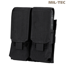 Mil-Tec - Poche double pour chargeur M4, MOLLE, Noir