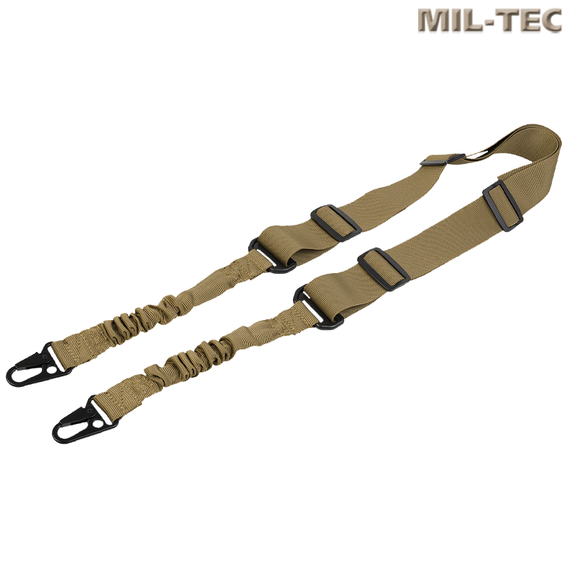 Mil-Tec- Sangle tactique bungee, 2 points, Dark Coyote Mil-Tec- Sangle tactique bungee, 2 points, Dark Coyote