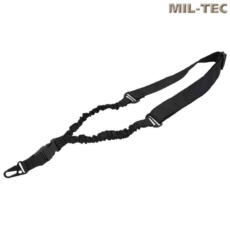 Mil-Tec - Sangle tactique bungee, 1 point, noir Mil-Tec - Sangle tactique bungee, 1 point, noir