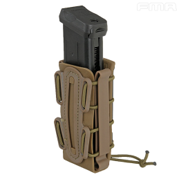 FMA - Poche chargeur semi-rigide pour pistolet, MOLLE, Dark Earth