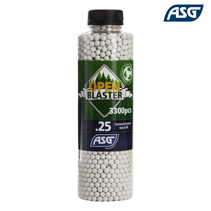 ASG - Bouteille de 3300 Billes Biodégradables 0,25gr OPEN BLASTER™