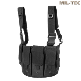 Mil-Tec - Chest rig mag carrier noir pour Airsoft