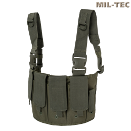 Mil-Tec - Chest rig mag carrier Olive Drab, pour Airsoft