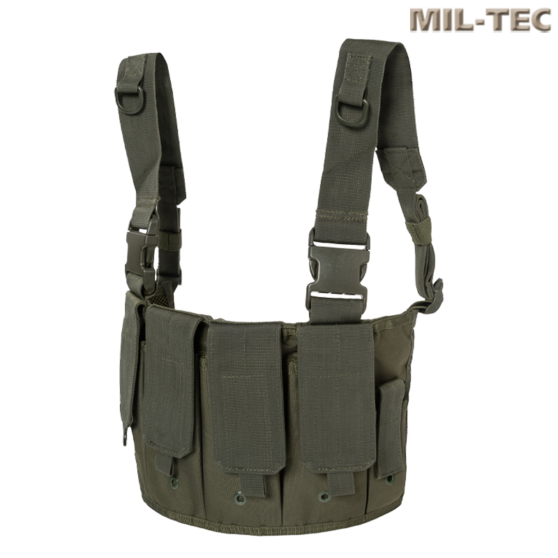 Mil-Tec - Chest rig mag carrier Olive Drab, pour Airsoft Mil-Tec - Chest rig mag carrier Olive Drab, pour Airsoft