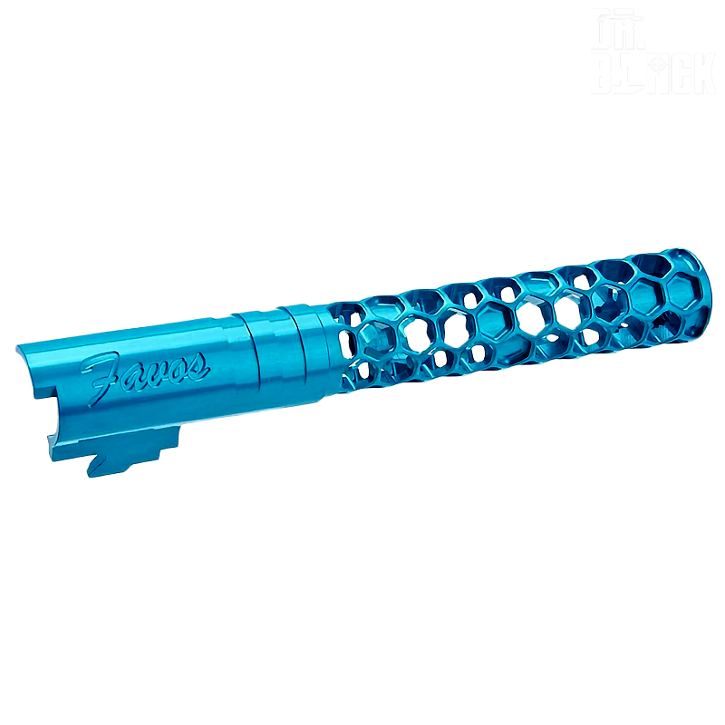 Dr.Black - Outer barrel "Favos" pour Hi-capa 5.1, aqua