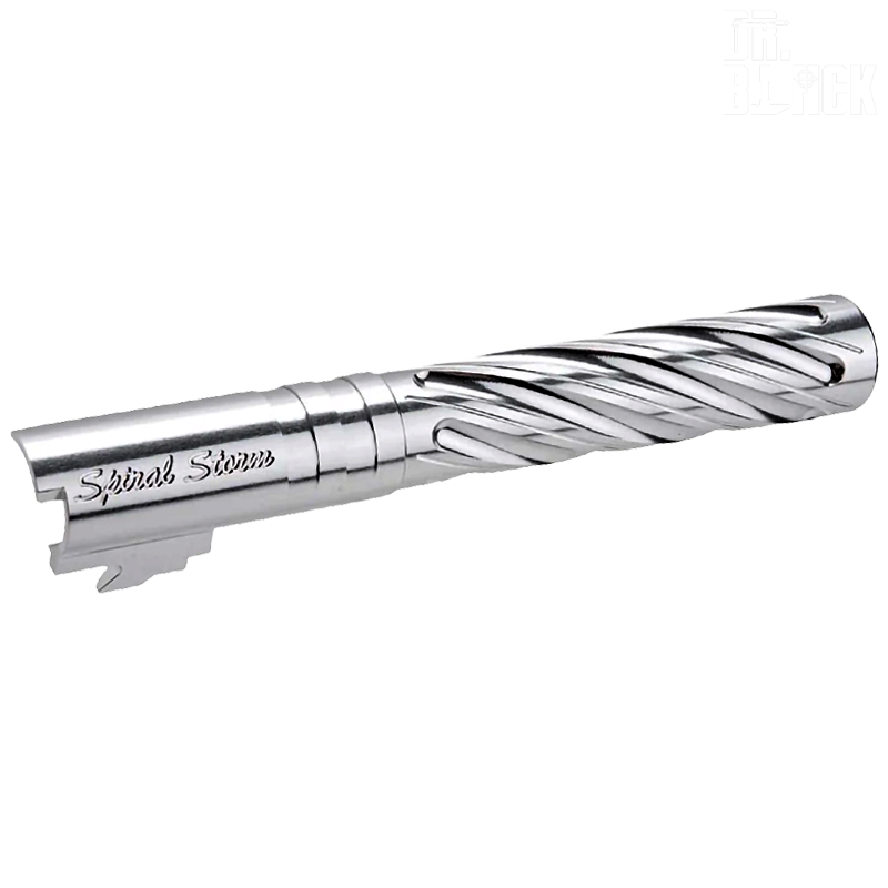 Dr.Black - Outer barrel "Spiral Storm" pour Hi-capa 5.1, chromé Dr.Black - Outer barrel "Spiral Storm" pour Hi-capa 5.1, chromé