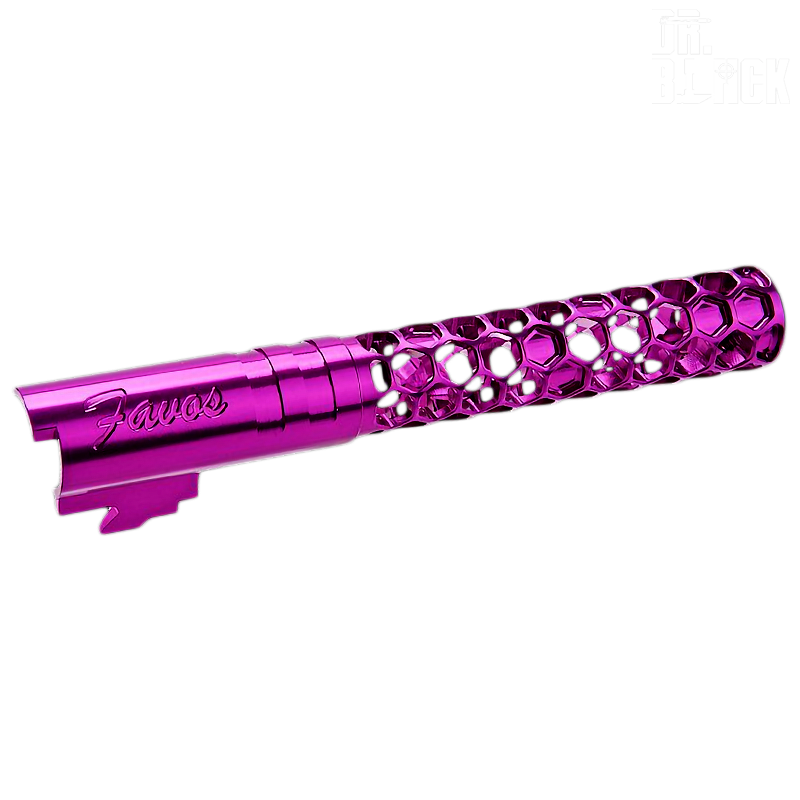 Dr.Black - Outer barrel "Favos" pour Hi-capa 5.1, violet Dr.Black - Outer barrel "Favos" pour Hi-capa 5.1, violet