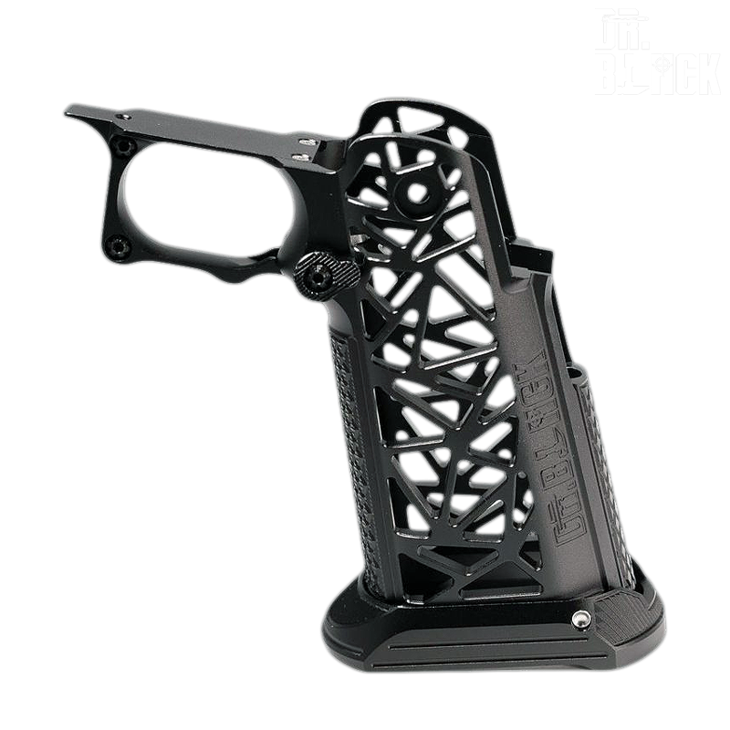 Dr.Black - Grip CNC custom "Type a" pour Hi-capa, noir Dr.Black - Grip CNC custom "Type a" pour Hi-capa, noir