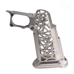 Dr.Black - Grip CNC custom "Type a" pour Hi-capa, chromé