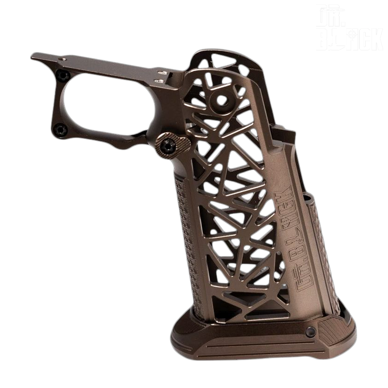 Dr.Black - Grip CNC custom "Type a" pour Hi-capa, tan Dr.Black - Grip CNC custom "Type a" pour Hi-capa, tan