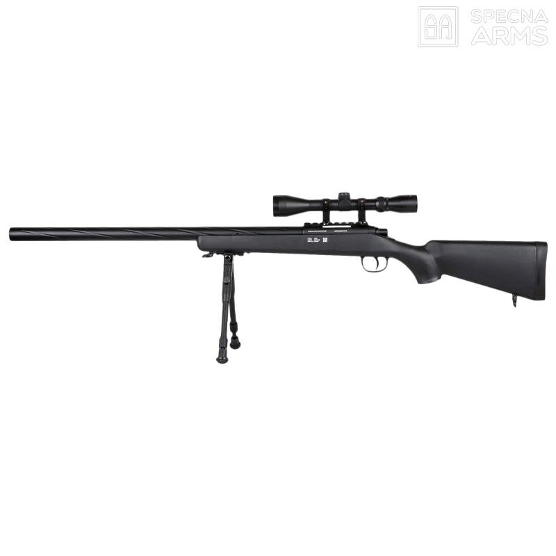 Specna Arms by Wellpro - Réplique sniper SA-S12 Edge™, pack complet, noir Specna Arms by Wellpro - Réplique sniper SA-S12 Edge™, pack complet, noir