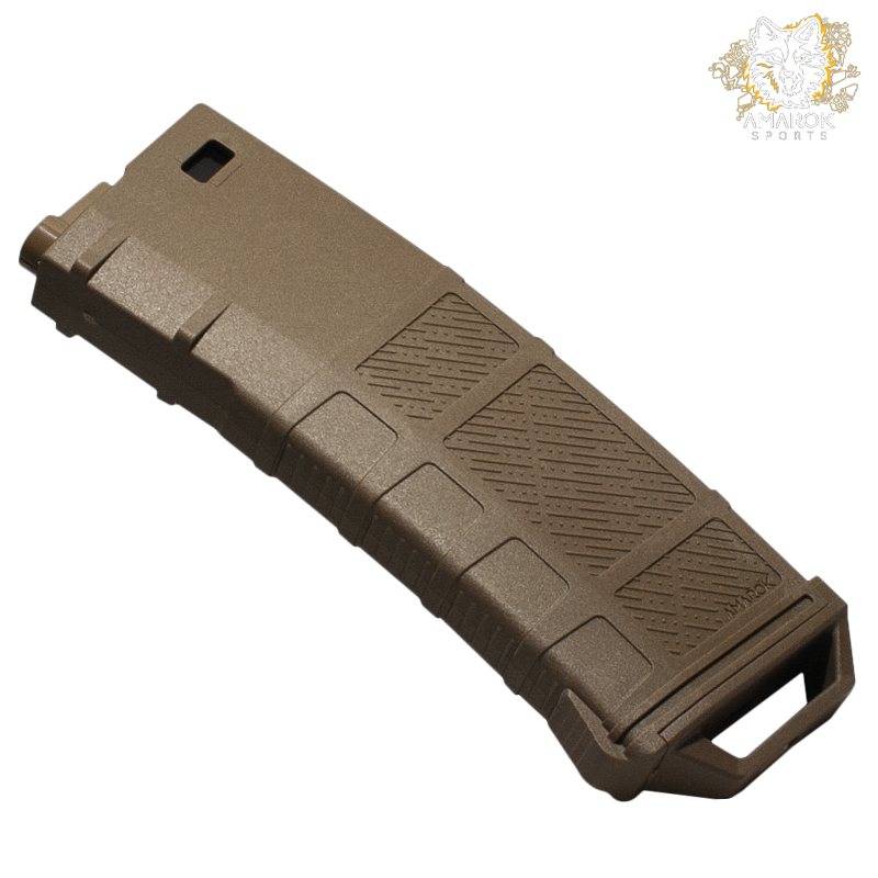 Amarok - Chargeur mid-cap 250 billes, type A, pour M4, Dark Earth Amarok - Chargeur mid-cap 250 billes, type A, pour M4, Dark Earth