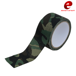 Element- Bande de camouflage 5cm x 1000cm, Woodland