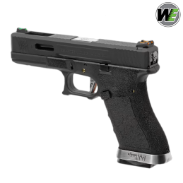 WE - Réplique G-Force 17, blowback, Green Gas, Noir, Canon chromé