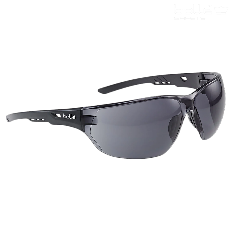 Bollé Safety - Lunette de protection NESS, Smoke, Platinum, NESSPSF Bollé Safety - Lunette de protection NESS, Smoke, Platinum, NESSPSF