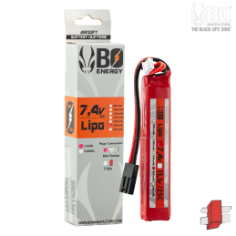BO Energy - Batterie LiPo 7,4v 1800mAh 25C, 1 Stick, Dean